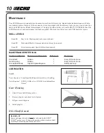 Предварительный просмотр 10 страницы Echo PAS-260/261 Operator'S Manual