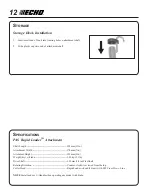 Предварительный просмотр 12 страницы Echo PAS-260/261 Operator'S Manual