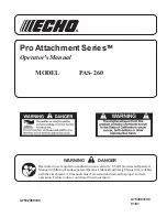 Echo PAS-260 PRO - 01-07 Operator'S Manual предпросмотр