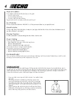 Предварительный просмотр 4 страницы Echo PAS-260 PRO - 01-07 Operator'S Manual