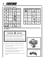 Preview for 4 page of Echo PAS-260 PRO - 08-00 Operator'S Manual