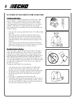 Preview for 8 page of Echo PAS-260 PRO - 08-00 Operator'S Manual