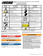 Предварительный просмотр 2 страницы Echo PAS-2620 Quick Start Manual