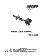 Предварительный просмотр 3 страницы Echo PAS-265ES Operator'S Manual