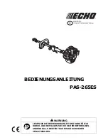 Preview for 65 page of Echo PAS-265ES Operator'S Manual