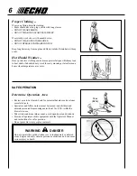 Preview for 6 page of Echo PB-1000 Operator'S Manual