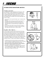 Preview for 8 page of Echo PB-1000 Operator'S Manual