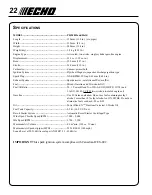 Preview for 22 page of Echo PB-200 - 01-09 Operator'S Manual