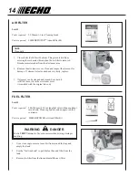 Preview for 14 page of Echo PB-200 - 03-04 Operator'S Manual