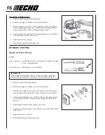 Preview for 16 page of Echo PB-200 - 03-04 Operator'S Manual