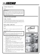 Preview for 18 page of Echo PB-200 - 12-05 Operator'S Manual