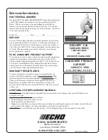 Предварительный просмотр 24 страницы Echo PB-200 Operator'S Manual