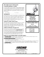 Preview for 48 page of Echo PB-200 Operator'S Manual