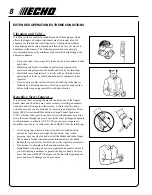 Preview for 8 page of Echo PB-201 - Operator'S Manual