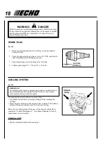 Предварительный просмотр 18 страницы Echo PB-211 Operator'S Manual