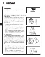 Предварительный просмотр 8 страницы Echo PB-2155 Operator'S Manual