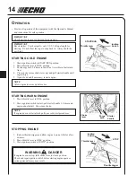 Preview for 14 page of Echo PB-2155 Operator'S Manual