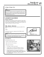 Preview for 21 page of Echo PB-231LN Operator'S Manual