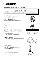 Предварительный просмотр 6 страницы Echo PB-2400 Operator'S Manual