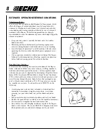 Preview for 8 page of Echo PB-2400 Operator'S Manual