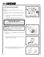 Preview for 20 page of Echo PB-2400 Operator'S Manual