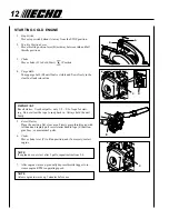 Preview for 12 page of Echo PB-250 Operator'S Manual