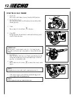 Preview for 12 page of Echo PB-251 - 11-09 Operator'S Manual