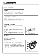 Preview for 18 page of Echo PB-251 Operator'S Manual