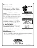 Preview for 24 page of Echo PB-251 Operator'S Manual