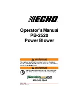 Echo PB-2520 Operator'S Manual preview