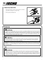 Preview for 10 page of Echo PB-255 Operator'S Manual