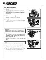 Предварительный просмотр 12 страницы Echo PB-255 Operator'S Manual