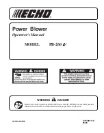 Echo PB-260 Operator'S Manual предпросмотр