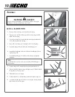 Предварительный просмотр 10 страницы Echo PB-260 Operator'S Manual