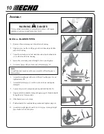 Предварительный просмотр 10 страницы Echo PB-260L Operator'S Manual