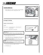 Предварительный просмотр 18 страницы Echo PB-260L Operator'S Manual