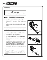 Предварительный просмотр 10 страницы Echo PB-265L Operator'S Manual