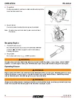 Preview for 16 page of Echo PB-265LN Operator'S Manual