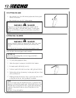 Preview for 12 page of Echo PB-403 Operator'S Manual