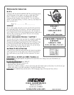 Preview for 28 page of Echo PB-403H Operator'S Manual