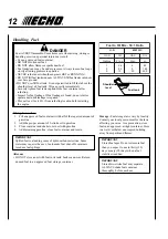 Preview for 12 page of Echo PB-410 Operator'S Manual