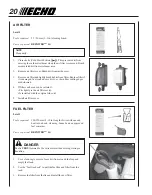 Preview for 20 page of Echo PB-413H - 01-09 Operator'S Manual