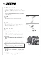 Echo PB-413H Starting Instructions предпросмотр