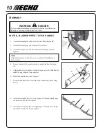 Предварительный просмотр 10 страницы Echo PB-460LN Operator'S Manual