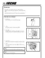 Предварительный просмотр 12 страницы Echo PB-460LN Operator'S Manual