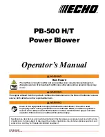 Предварительный просмотр 1 страницы Echo PB-500 H Operator'S Manual