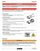 Предварительный просмотр 8 страницы Echo PB-500 H Operator'S Manual