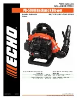 Preview for 1 page of Echo PB-500H Parts Catalog