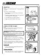 Preview for 22 page of Echo PB-600 Operator'S Manual