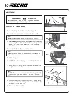 Preview for 10 page of Echo PB-603 Operator'S Manual